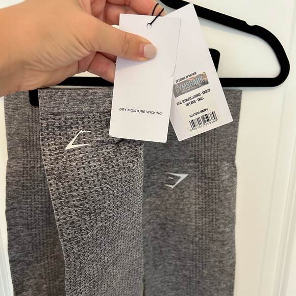 Gymshark Vital Seamless Leggings in Smokey Gray Marl - Picture 5 of 7